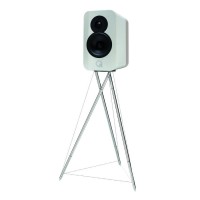 Q Acoustics CONCEPT 300 + STAND WHITE & OAK GLOSS Kompakt hangszóró + állvány