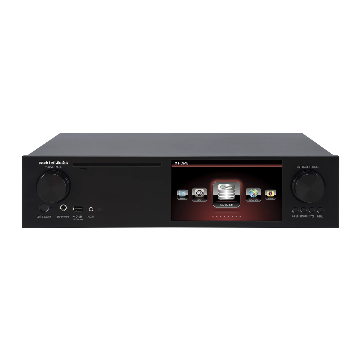 Cocktail Audio X35 multifunkciós hálózati lejátszó, beépített erősítővel, fekete