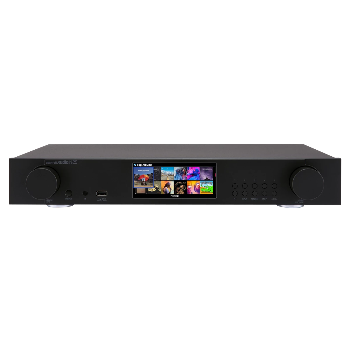 Cocktail Audio N25AMP erősítő, hálózati lejátszó + USB DAC, fekete