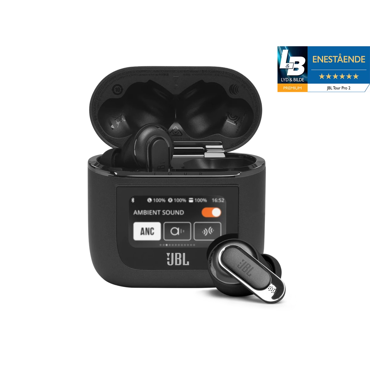 JBL Tour PRO 2 True Wireless fülhallgató, fekete