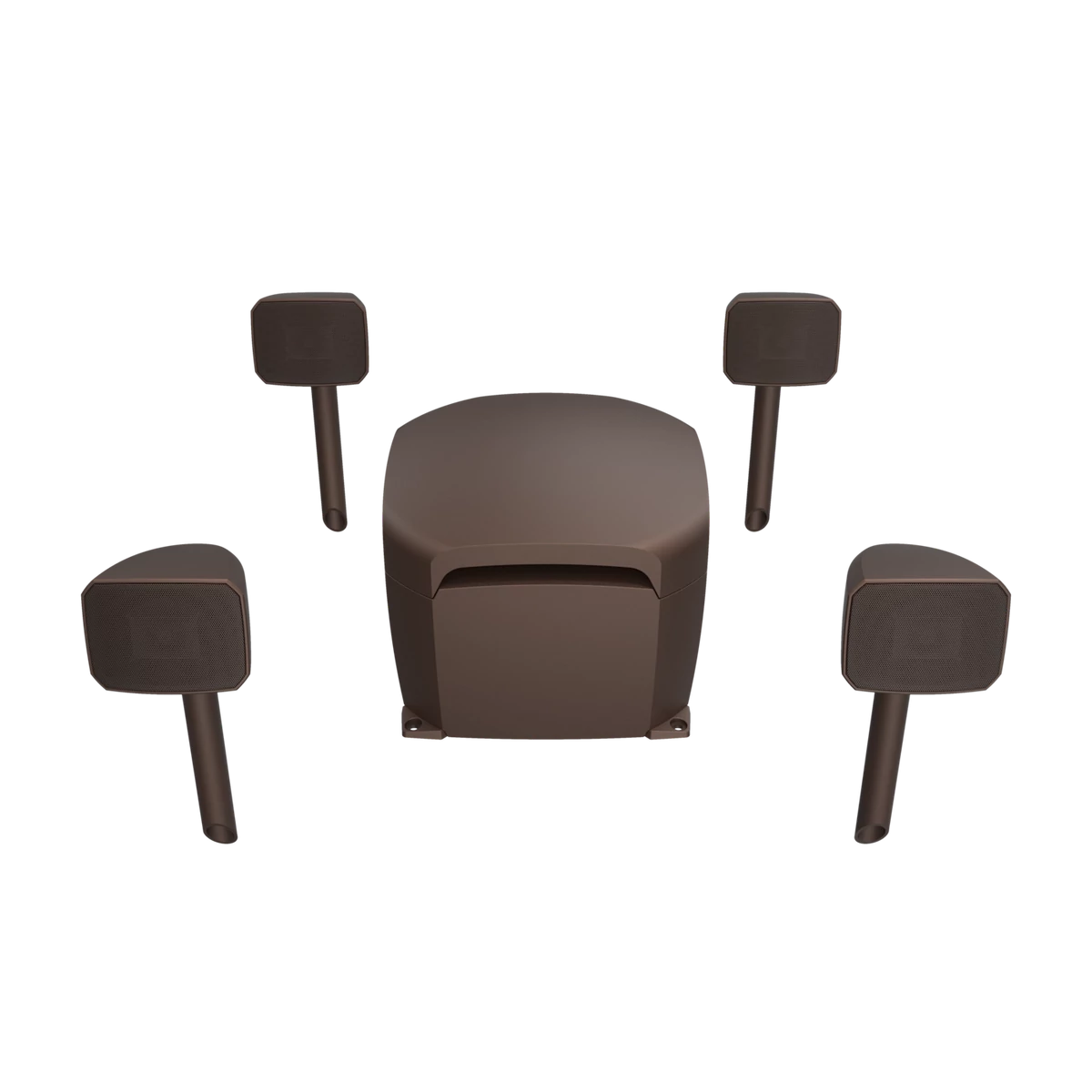 Klipsch Courtyard 4.1 kültéri hangfal rendszer, barna