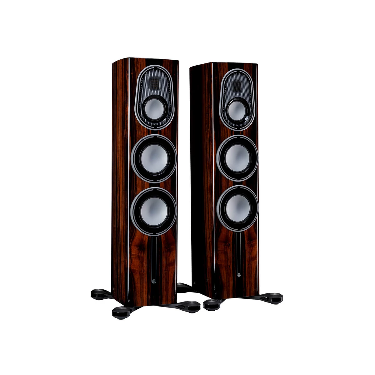 Monitor Audio Platinum 200 3G frontsugárzó pár (piano ebony), zongoralakk faerezettel