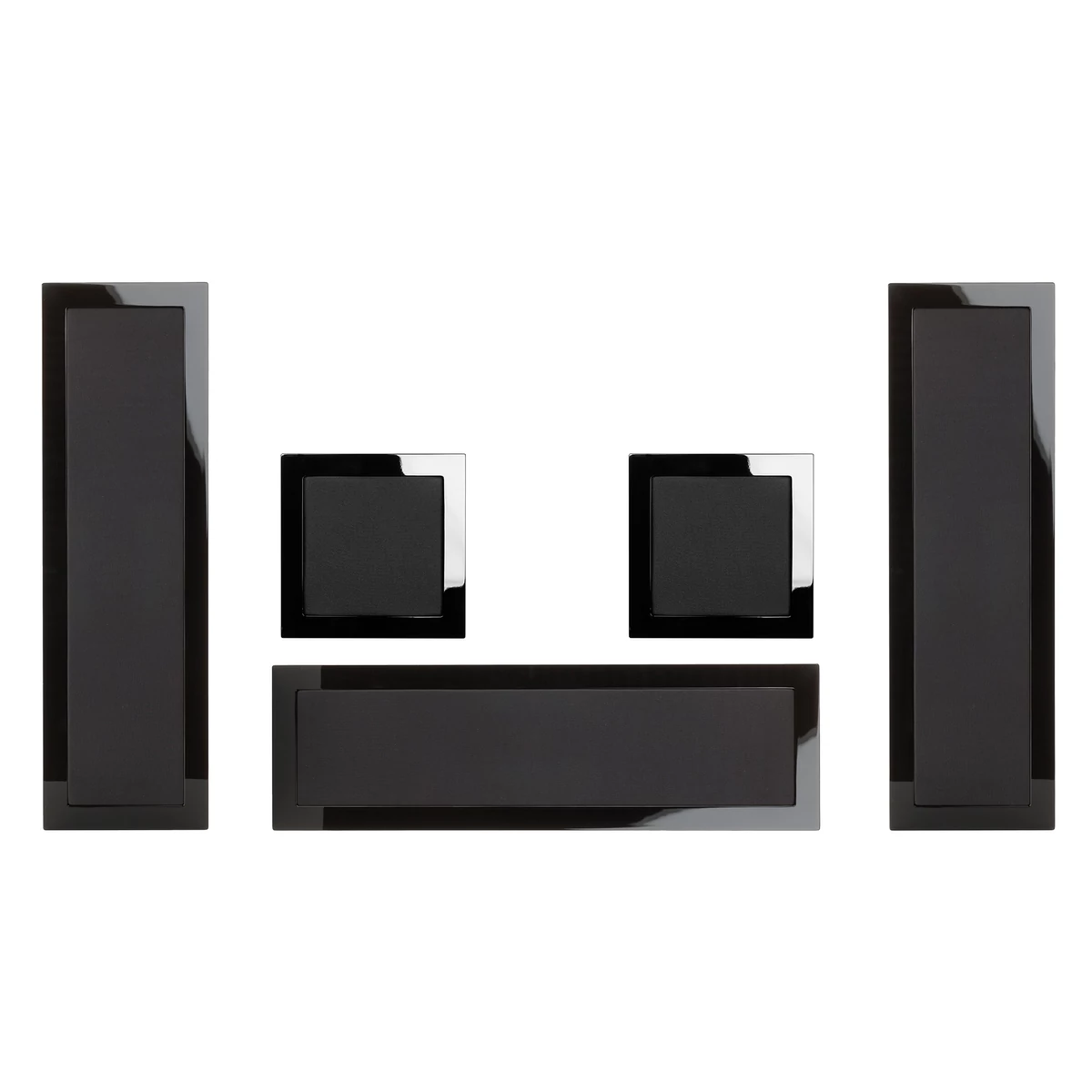 Monitor Audio SoundFrame On-Wall 5.0 hangsugárzó szett, lakk fekete