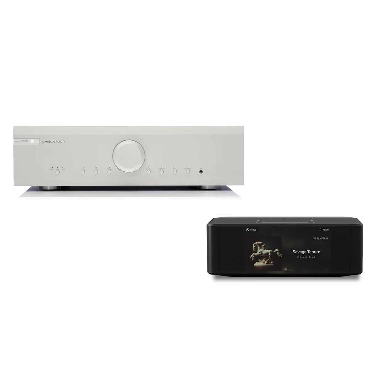 Musical Fidelity M6si ezüst + Bluesound NODE ICON sztereó szett