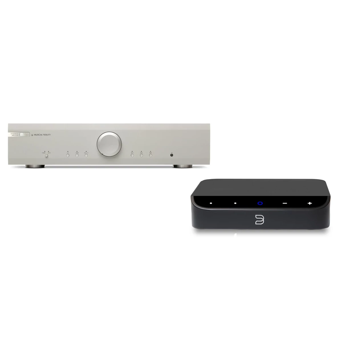 Musical Fidelity M2si ezüst + Bluesound NODE NANO sztereó szett