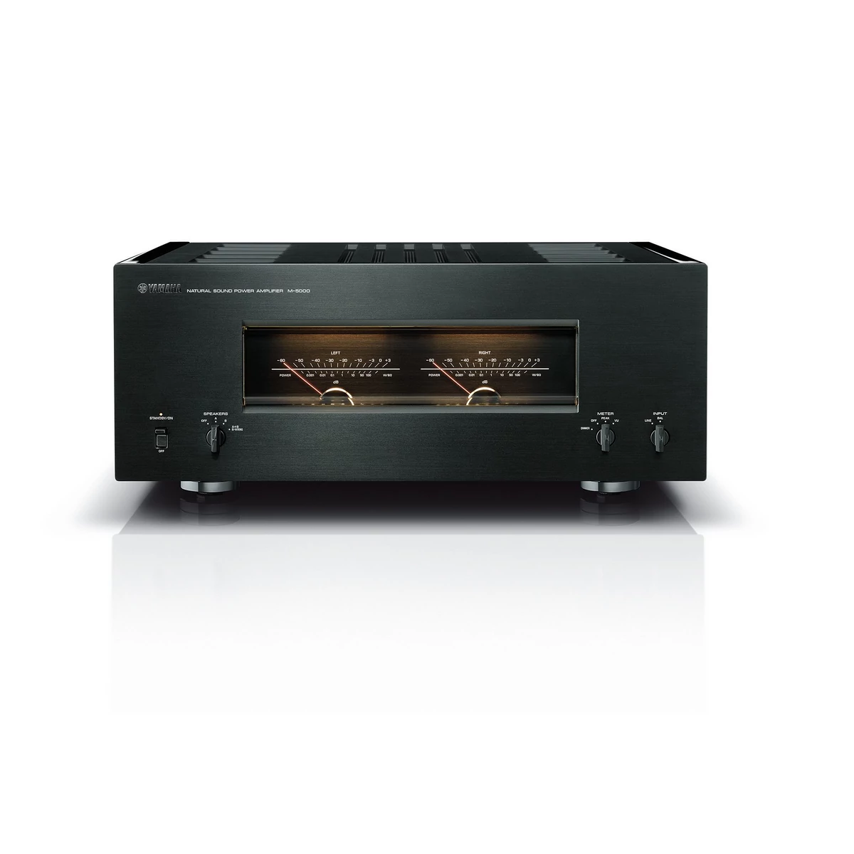 Yamaha M-5000 sztereó végerősítő, zongoralakk fekete