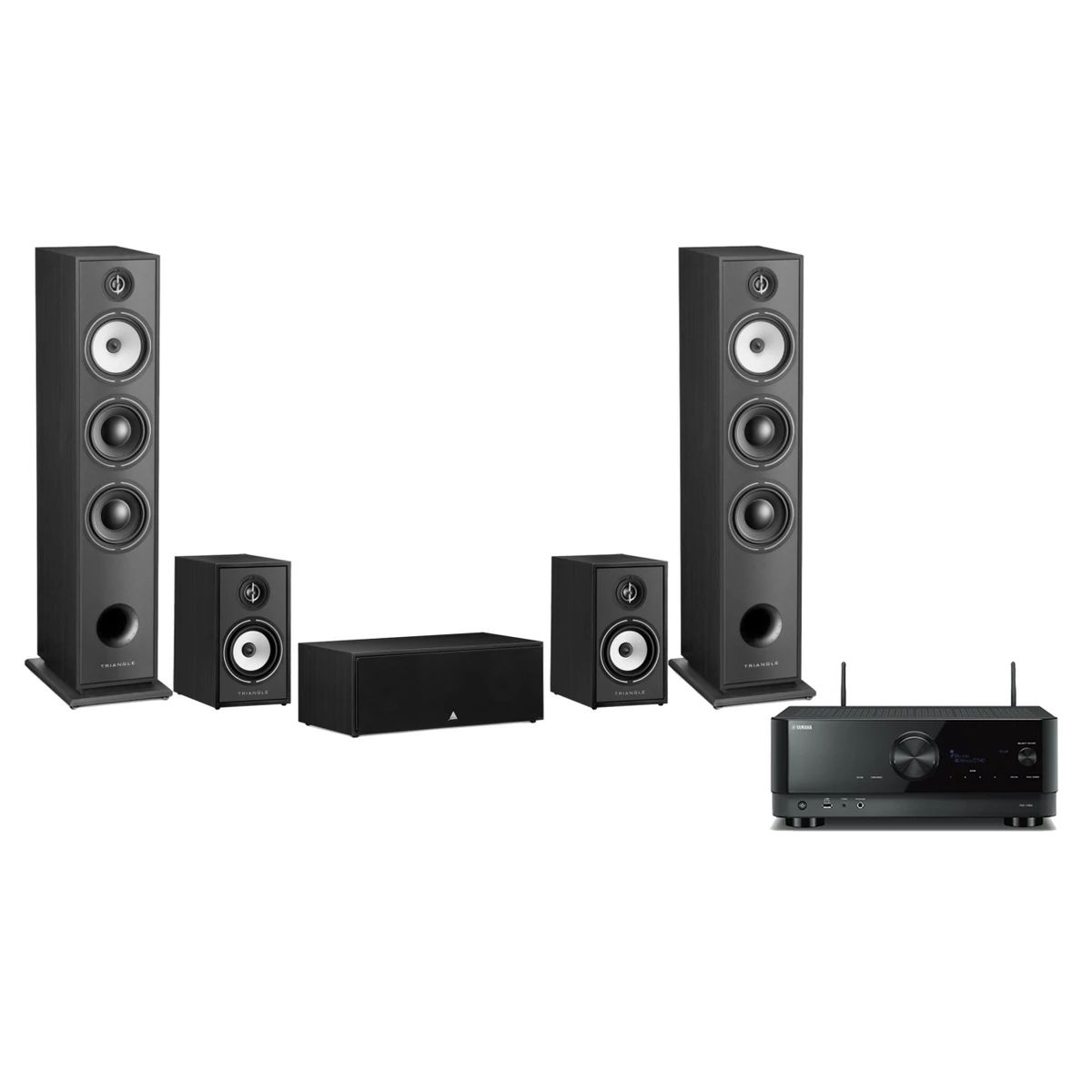 Yamaha RX-V6A + Triangle Borea BR08 5.0 házimozi szett, fekete